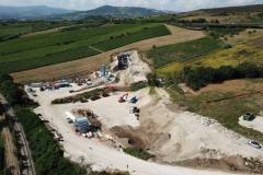 GA17 – Layout del cantiere Imbocco lato Benevento Galleria Naturale Le Forche